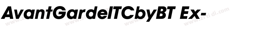 AvantGardeITCbyBT Ex字体转换